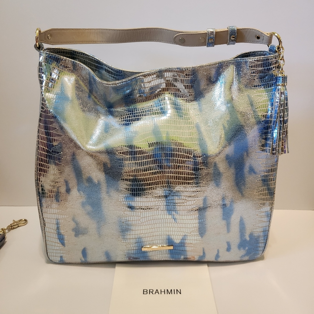 Brahmin Isabella Shoulder Bag In Bluehaze Soneta